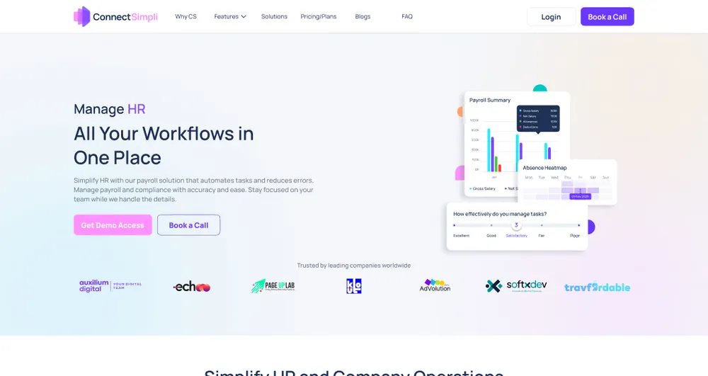 Connect Simpli — SaaS website